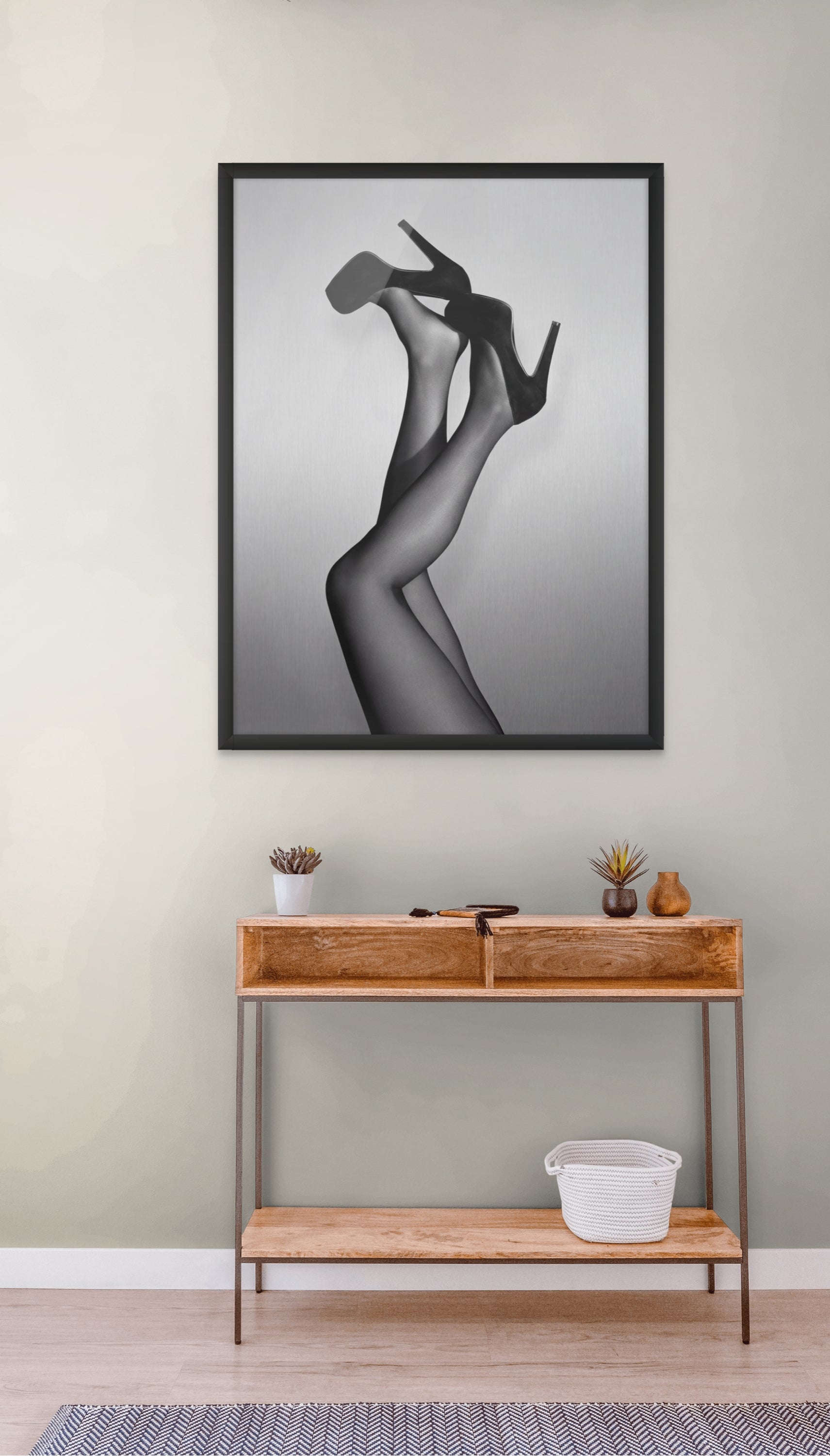 Abstract Donker Wanddecoratie – Stijlvolle Canvas Woonkamer Print
