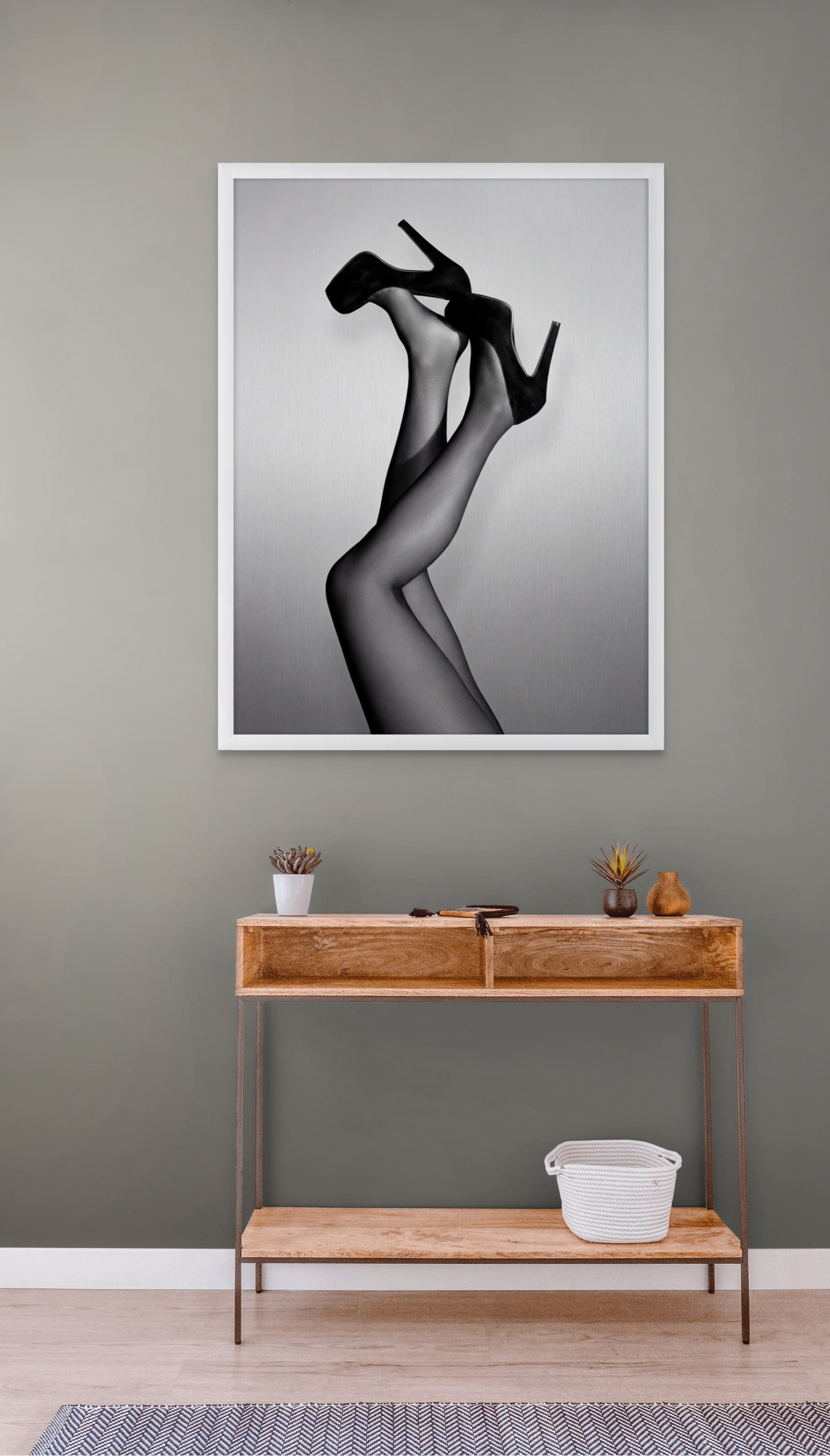 Abstract Donker Wanddecoratie – Stijlvolle Canvas Woonkamer Print
