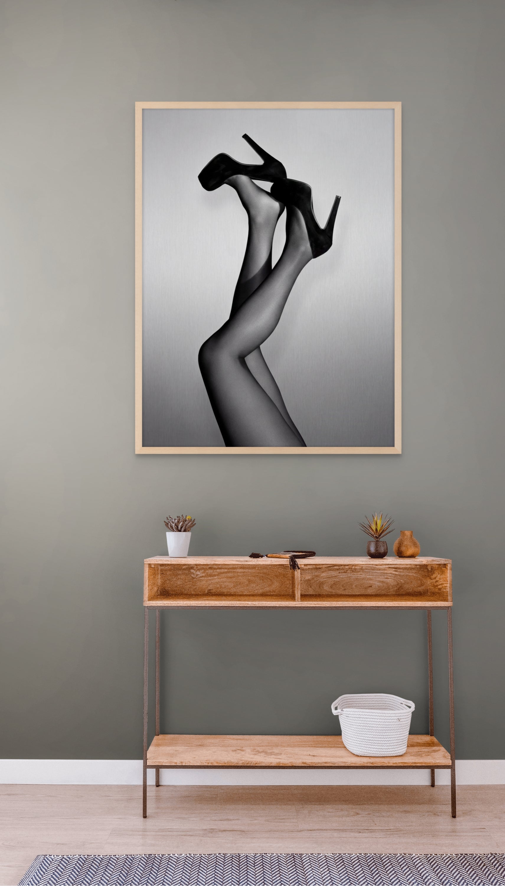 Abstract Donker Wanddecoratie – Stijlvolle Canvas Woonkamer Print