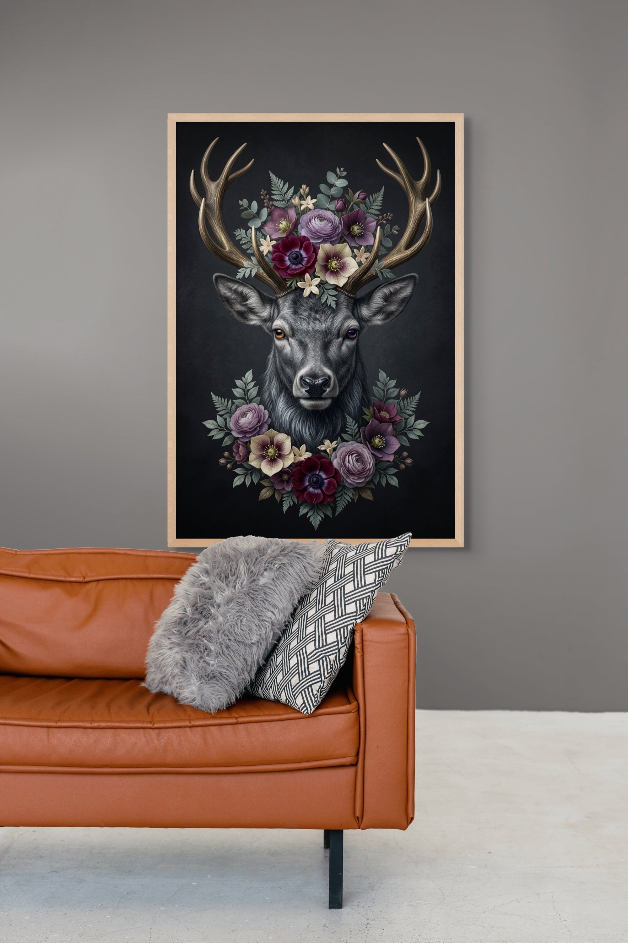 Botanische Wanddecoratie Woud – Groene Natuur Canvas Woonkamer Print