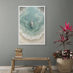 Driftwood Silence – Wandbild auf Leinwand, Aluminium oder Poster