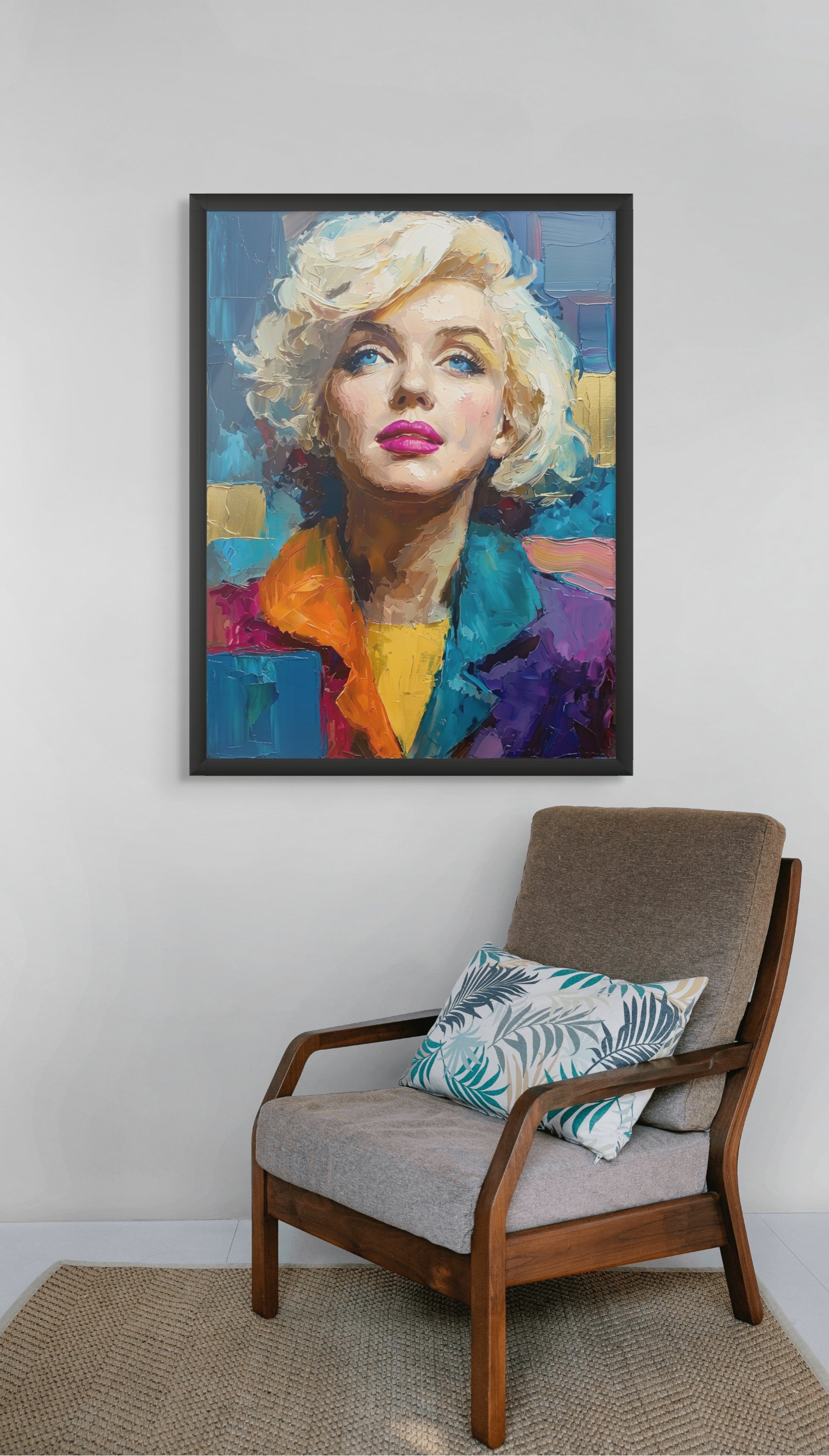 Neon Vrouw Wanddecoratie Boulevard – Moderne Pop Art Canvas Print