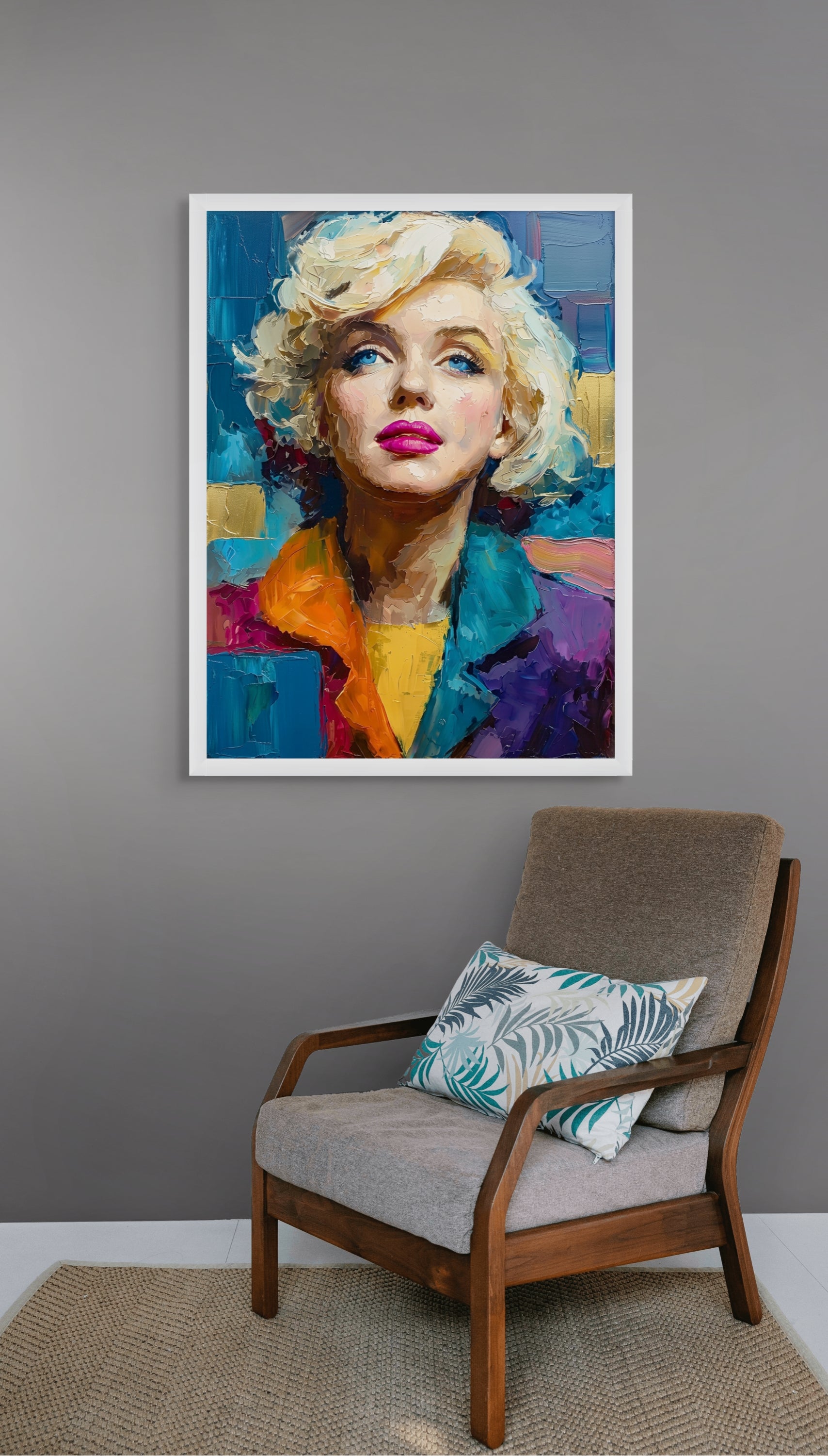 Neon Vrouw Wanddecoratie Boulevard – Moderne Pop Art Canvas Print