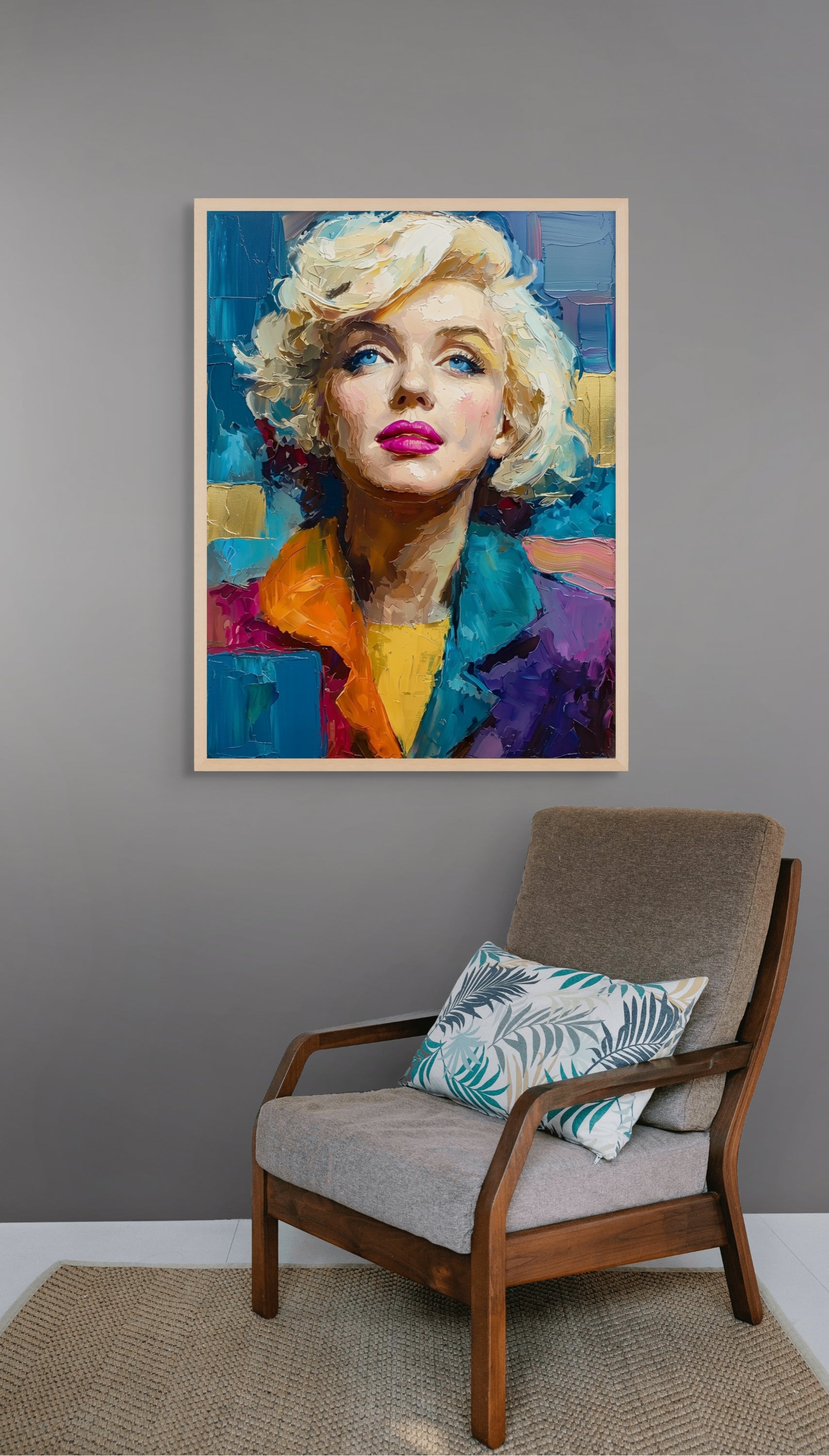 Neon Vrouw Wanddecoratie Boulevard – Moderne Pop Art Canvas Print