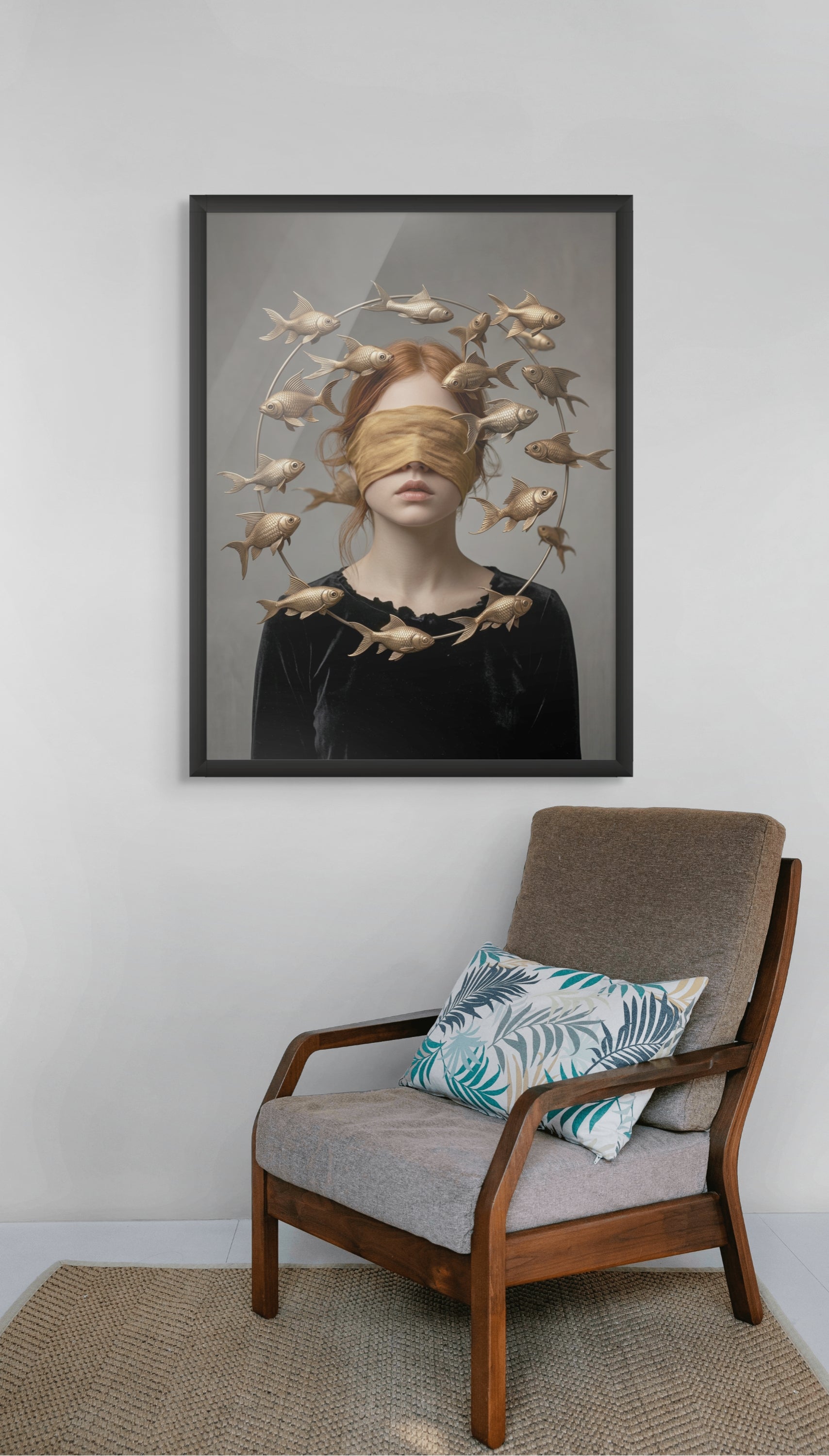 Abstract Cirkel Wanddecoratie – Serene Canvas Woonkamer Print