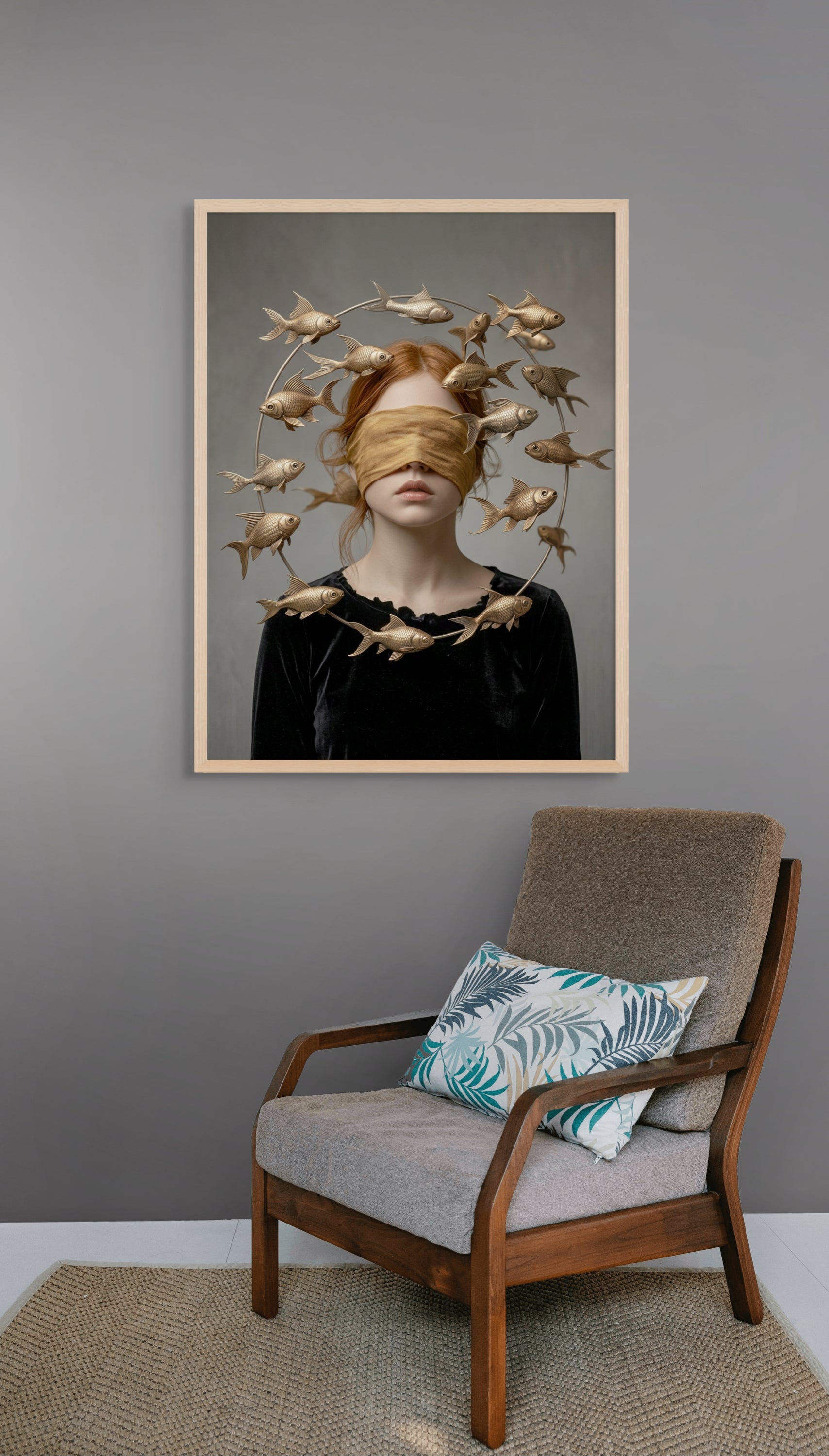 Abstract Cirkel Wanddecoratie – Serene Canvas Woonkamer Print
