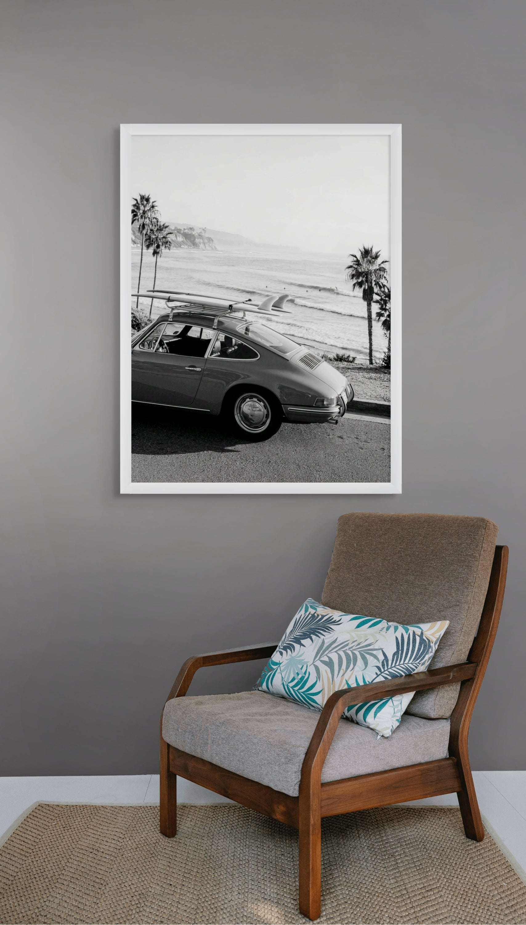Motor Wanddecoratie Chrome Golven – Stoere Canvas Woonkamer Print