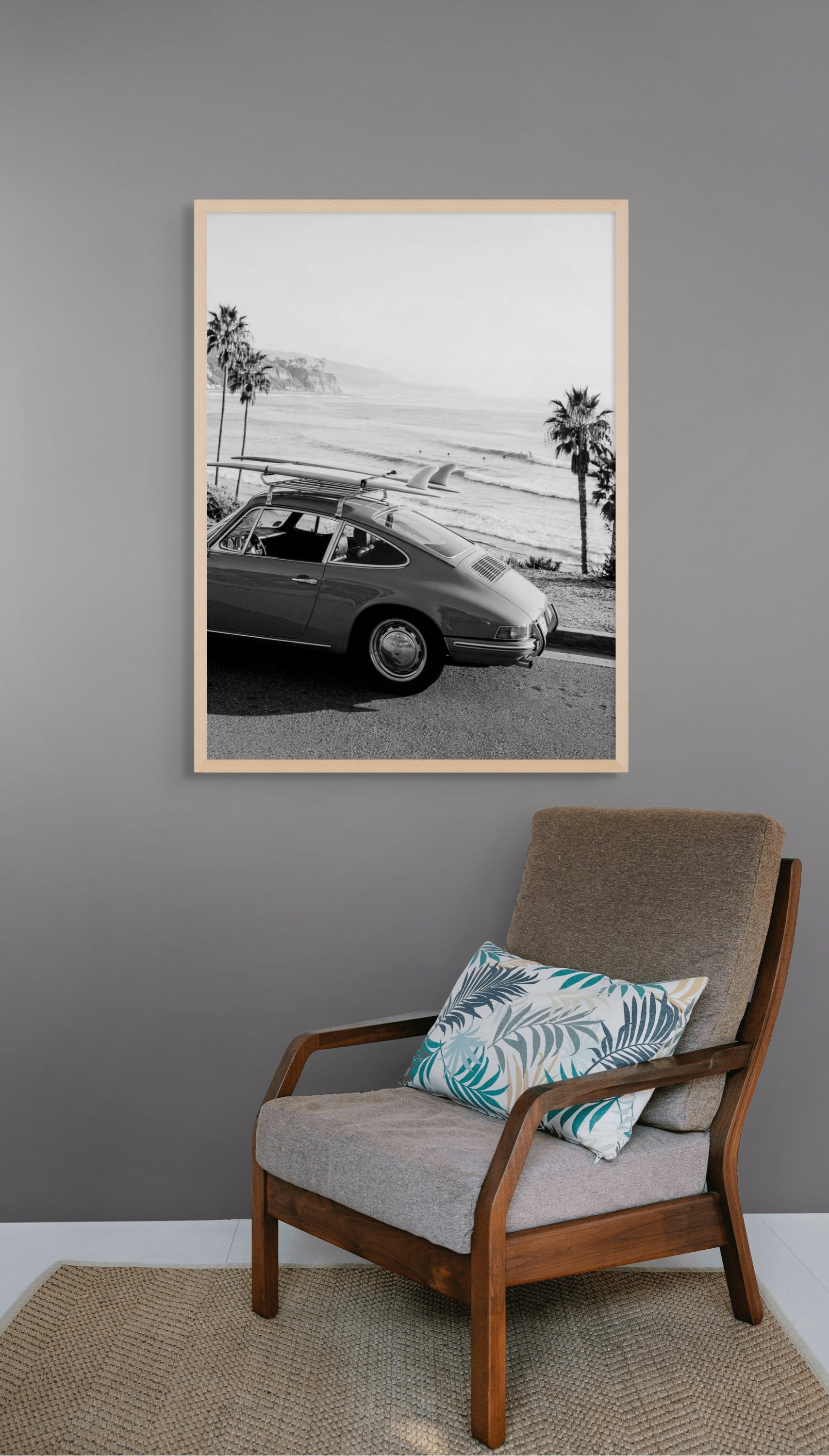 Motor Wanddecoratie Chrome Golven – Stoere Canvas Woonkamer Print