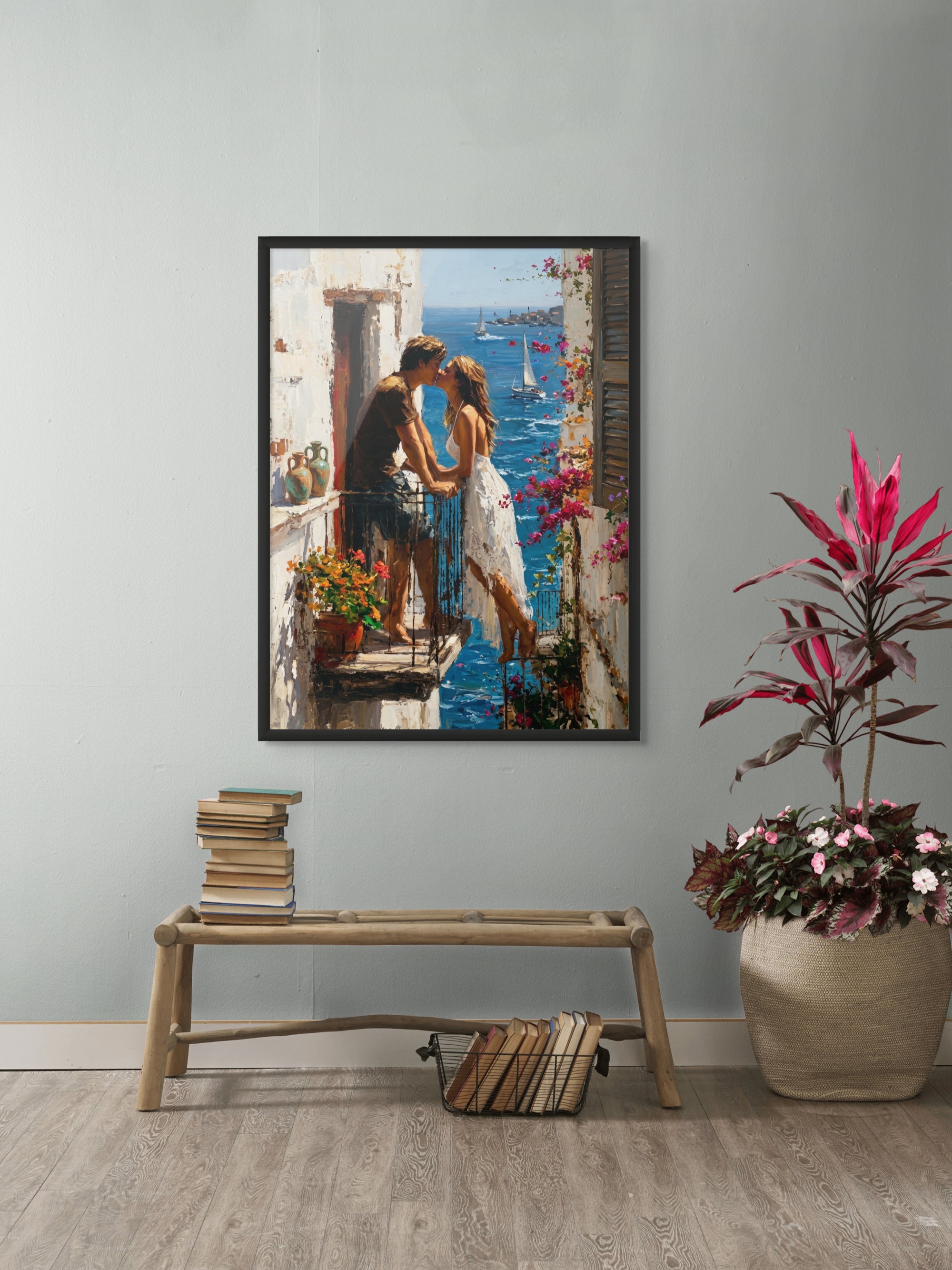 Amalfi Kiss Escape Wanddecoratie – Romantisch Italië Canvas Print