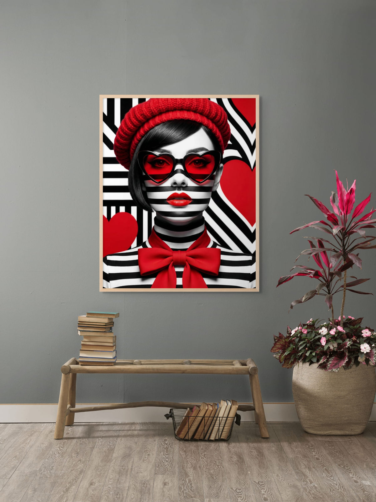 Cupid in Contrast Wanddecoratie | ArtifyCanvas