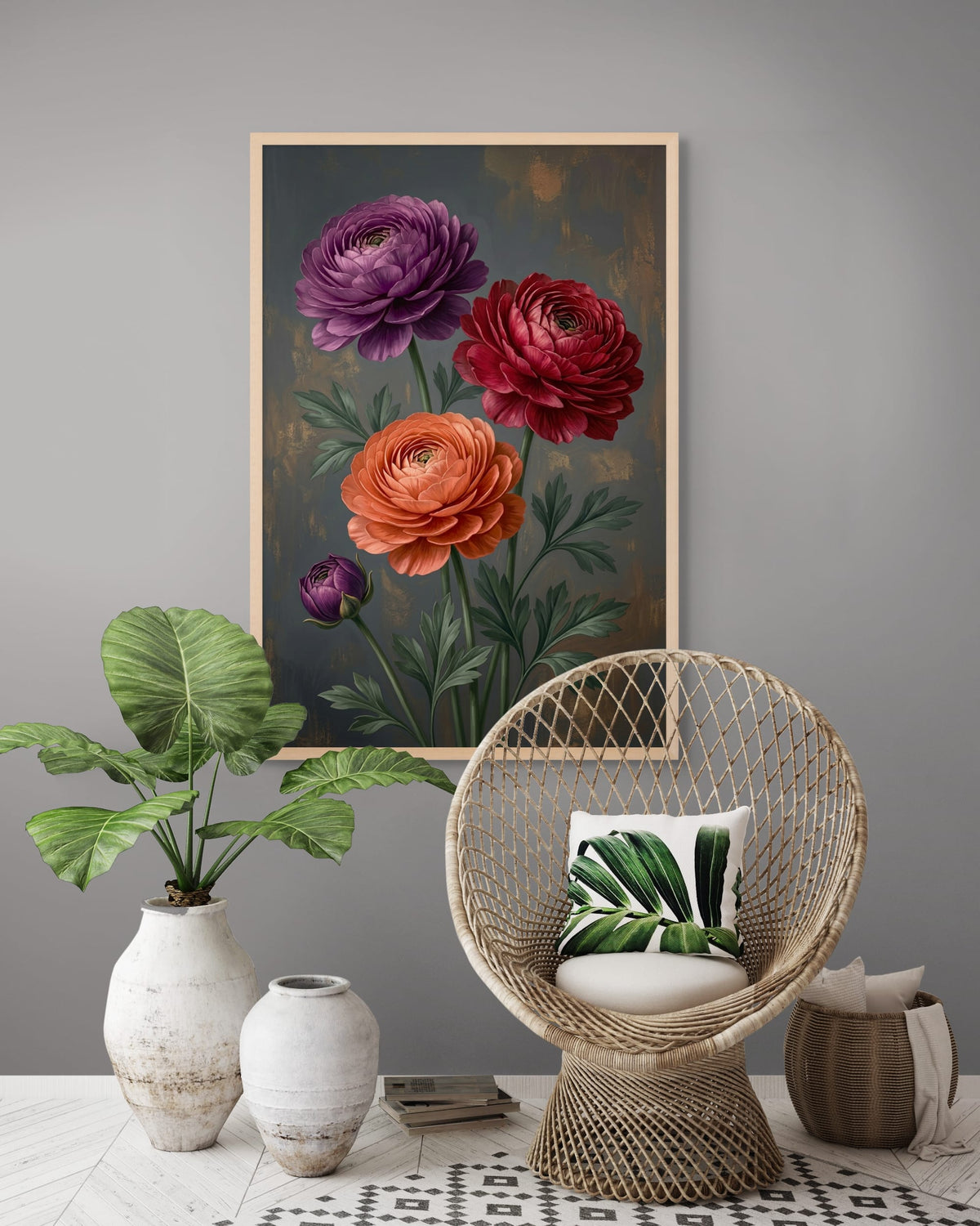 Fluweelbloei bij Avondgloed Wanddecoratie | ArtifyCanvas