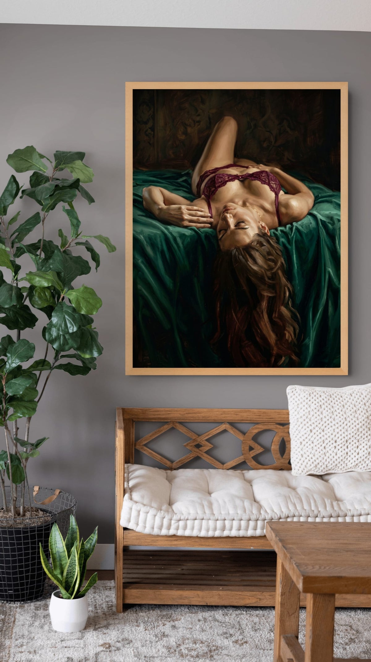 Fluweelnacht op Zijdezacht Schilderij