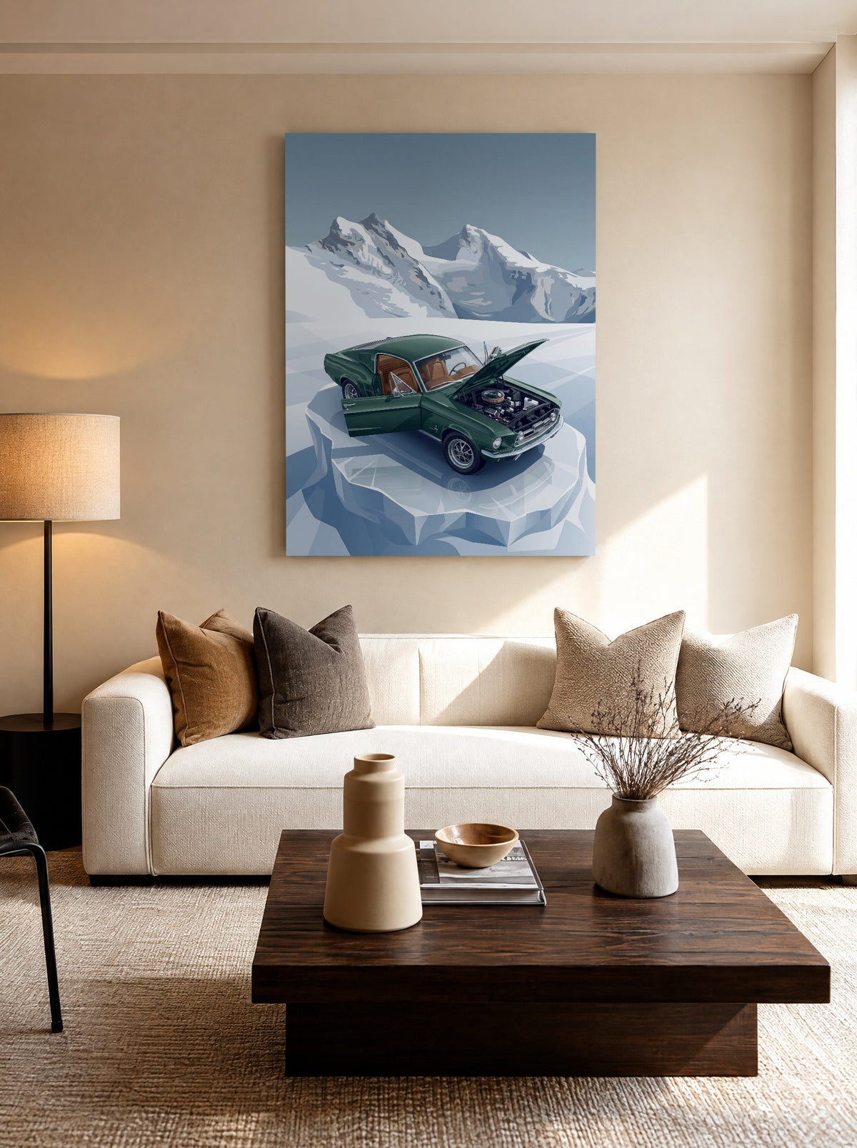 Frozen Stallion Spirit als canvas zonder lijst aan de muur