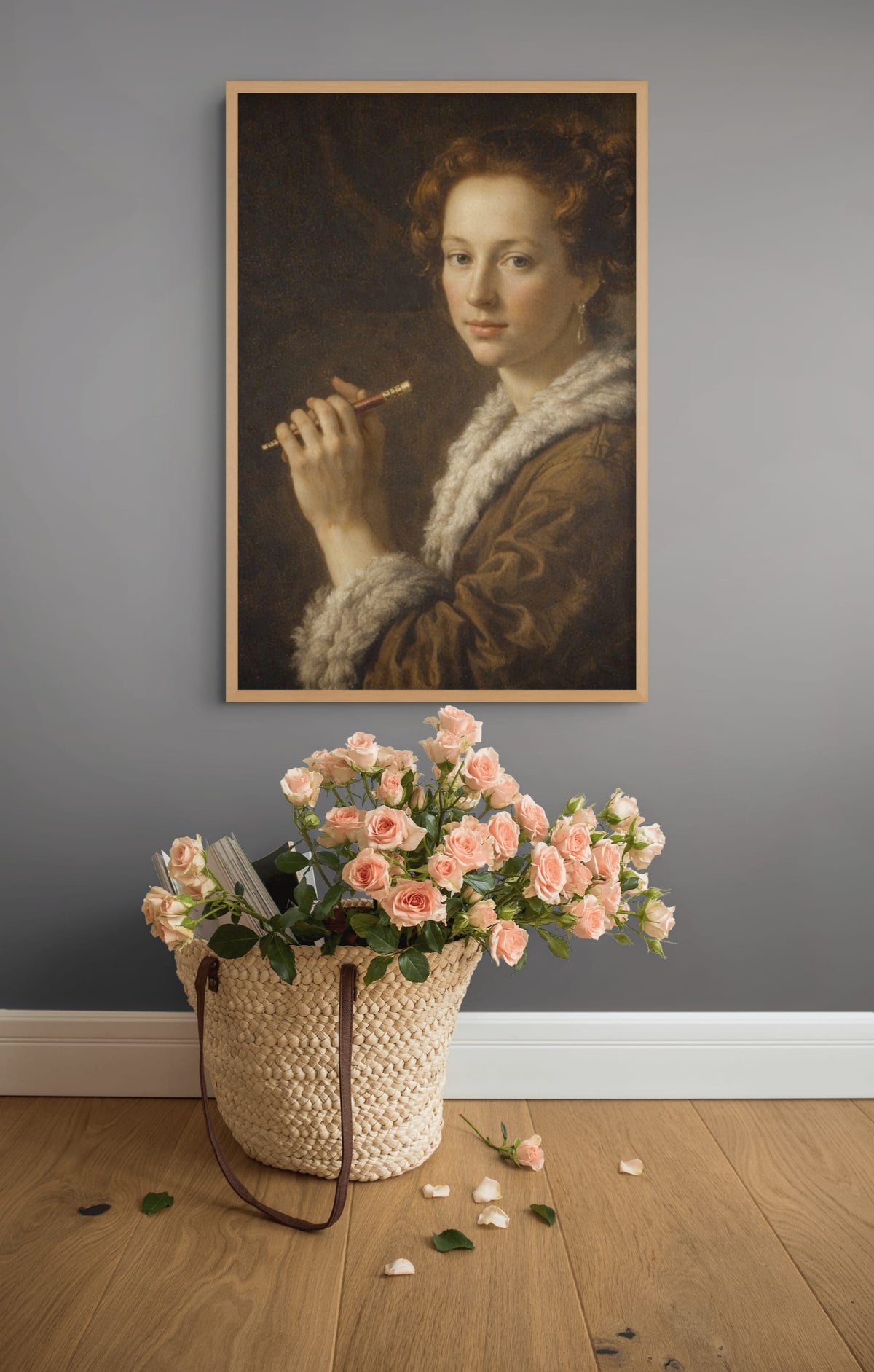 Meisje met de Fluit Schilderij