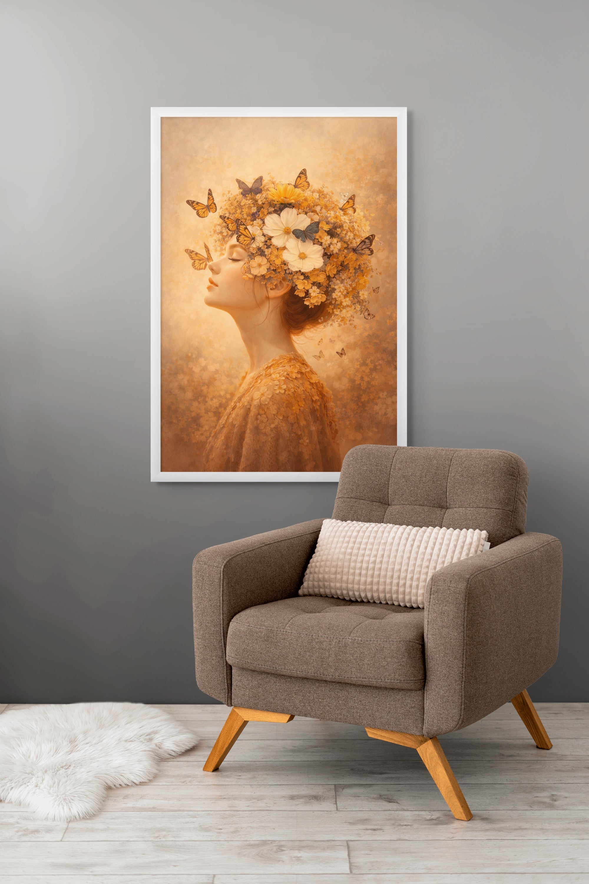 Vlinder Wanddecoratie Licht – Dromerige Canvas of Aluminium Slaapkamer Print