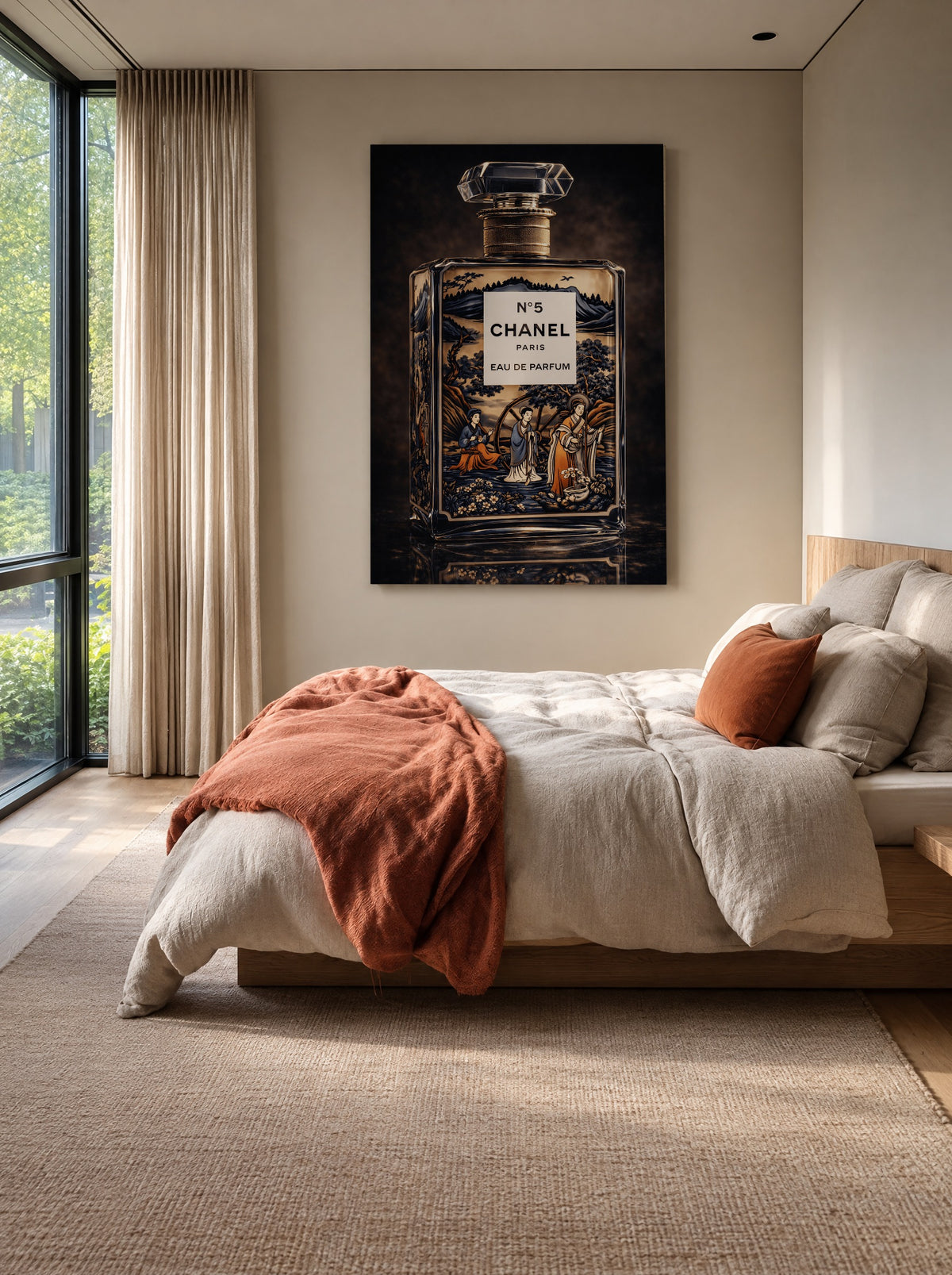 Gouden Droomgeur als canvas zonder lijst aan de muur