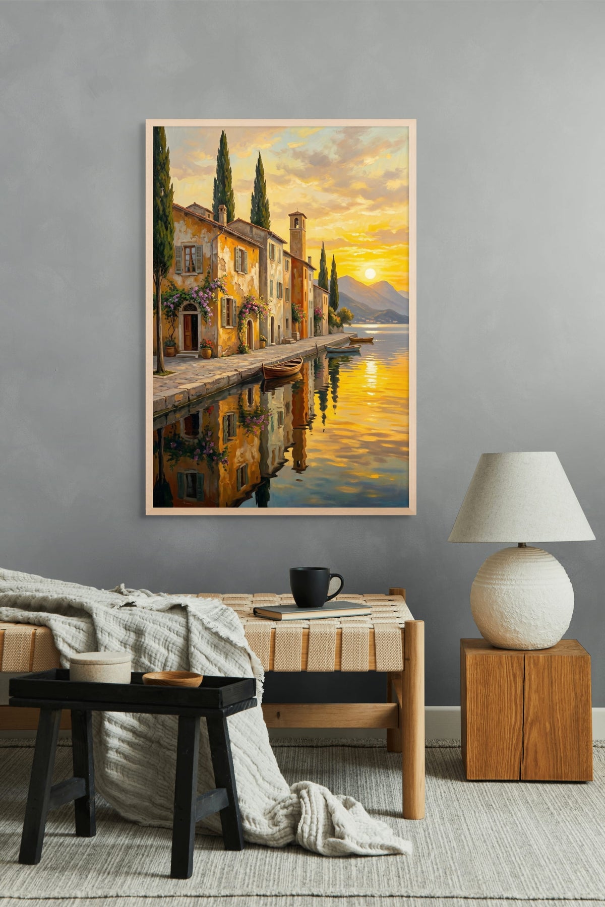 Gouden Avond aan Bellavista Wanddecoratie | ArtifyCanvas