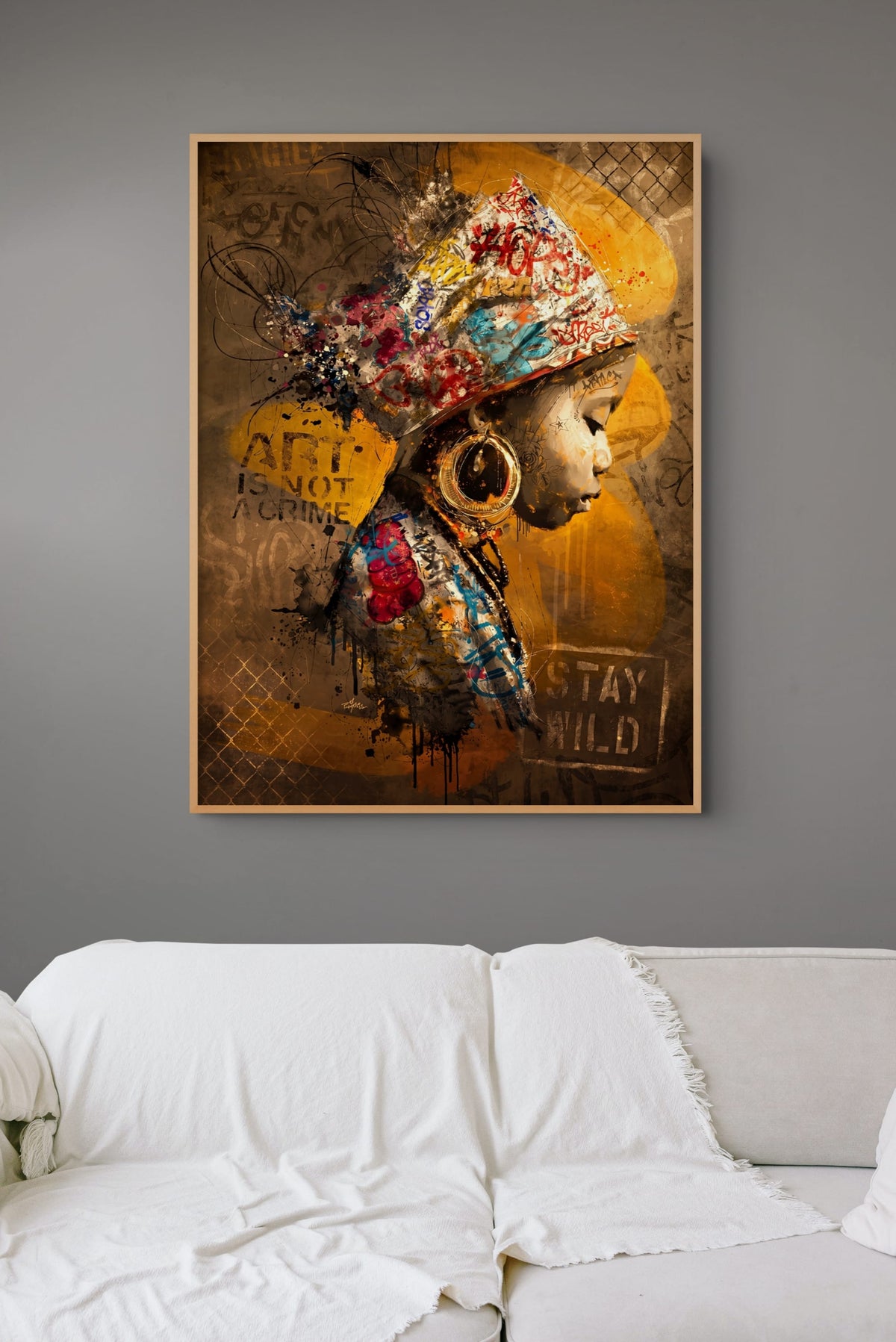 Gouden Echo van de Straat Schilderij