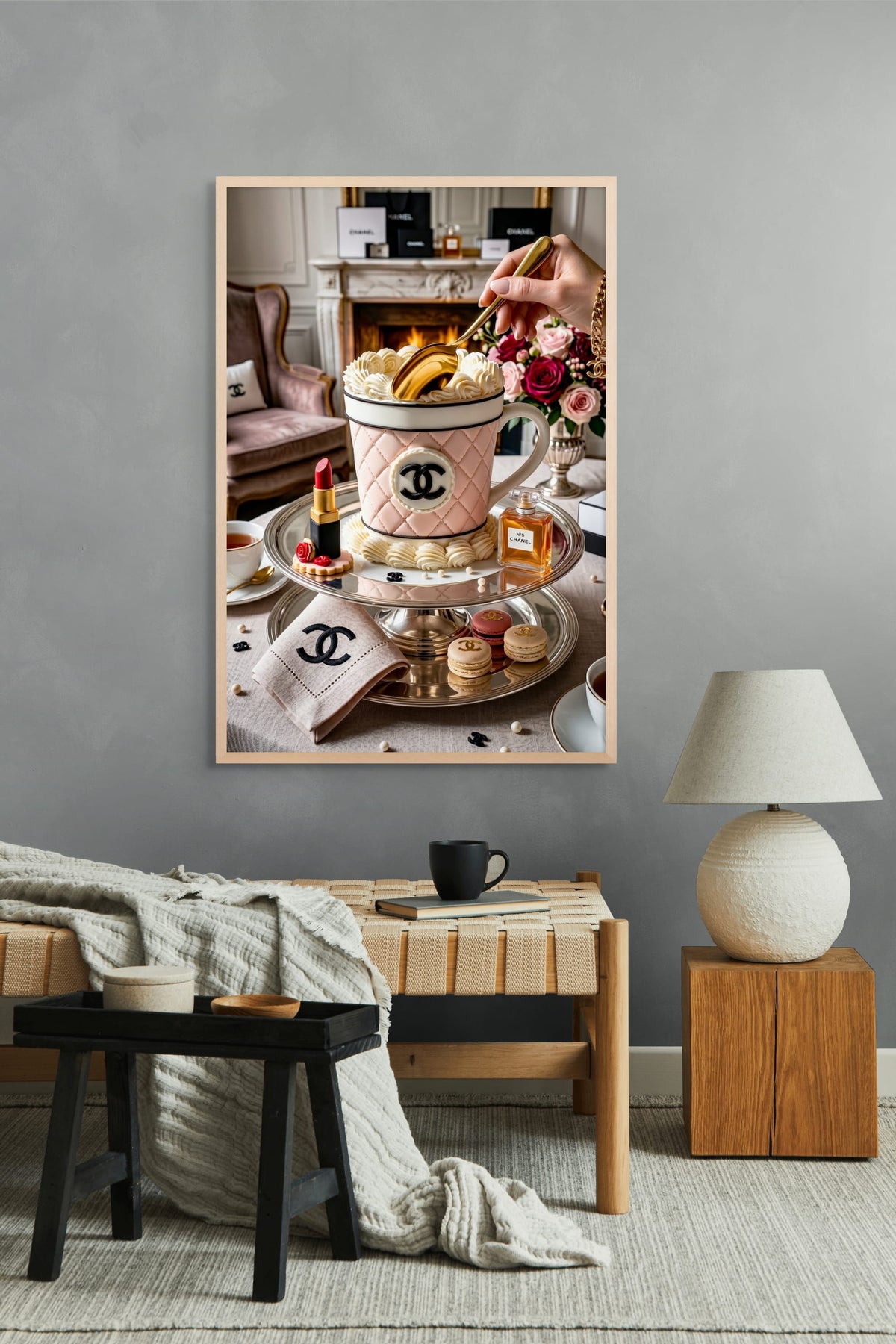 Gouden Lepels en Zoete Luxe Wanddecoratie | ArtifyCanvas