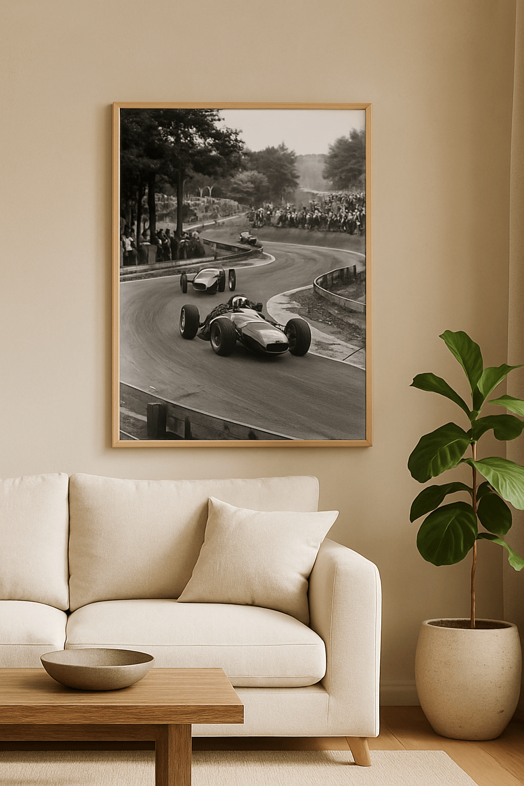 Groene Legende Schilderij — sfeerbeeld in interieur