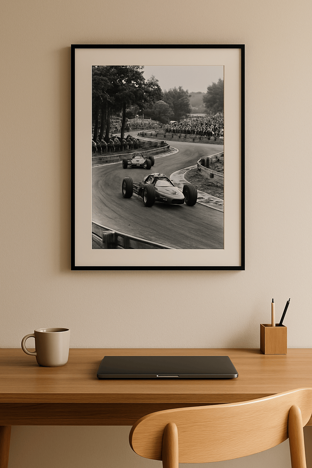 Groene Legende Schilderij — sfeerbeeld in interieur