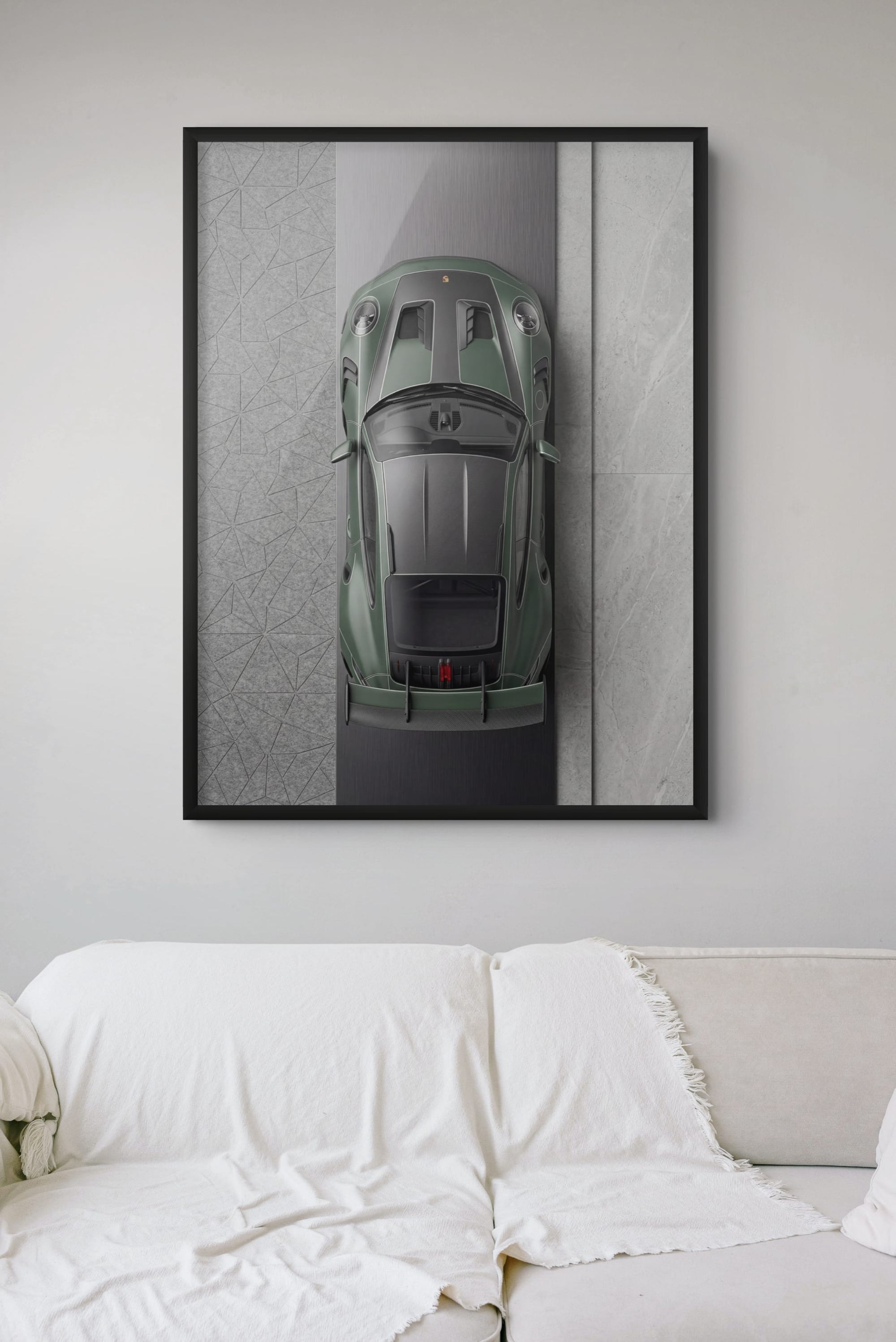Stylish Fashion Portrait in Silhouette Wall Art