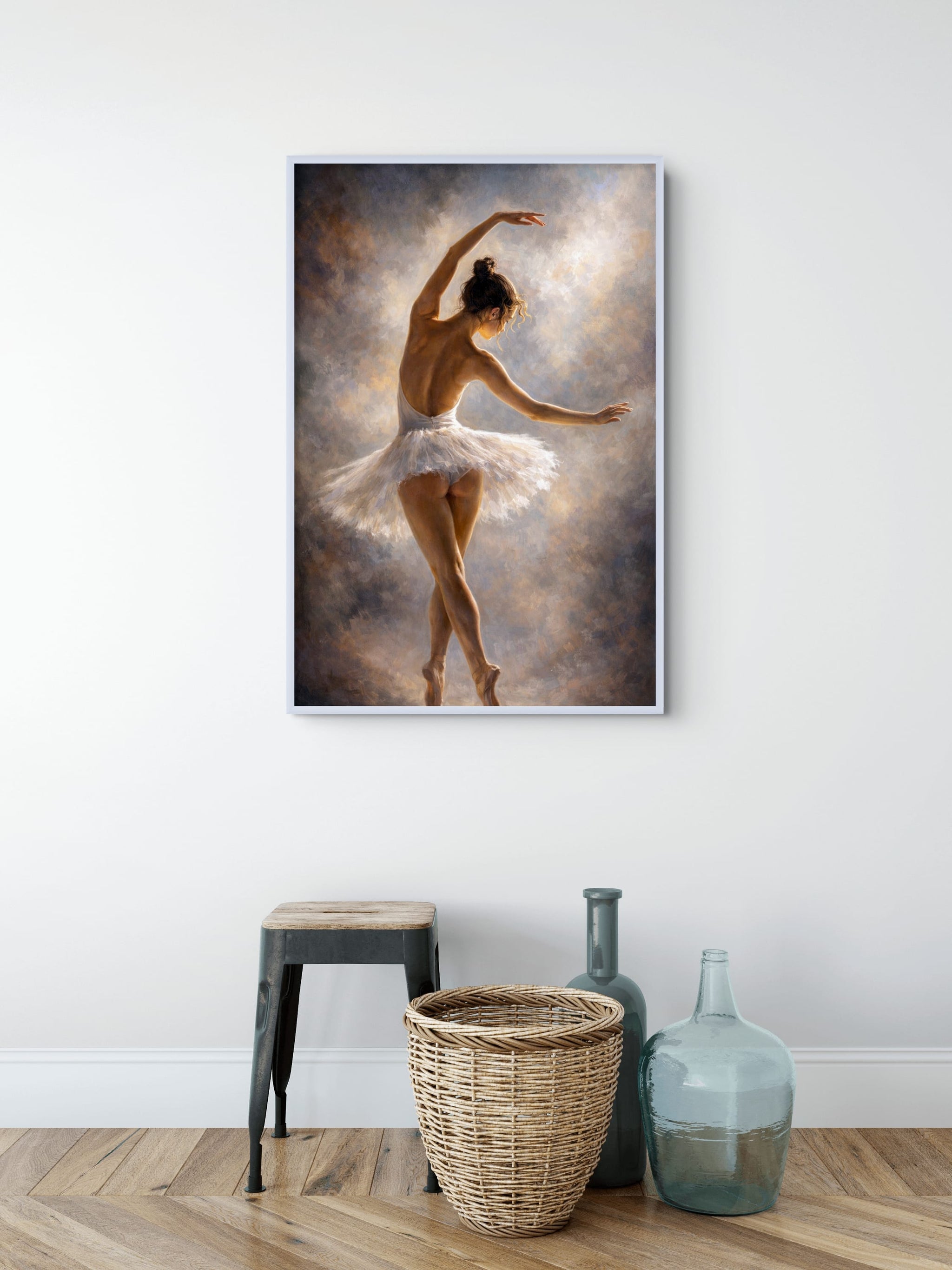 Elegante Prima Ballerina Schilderij