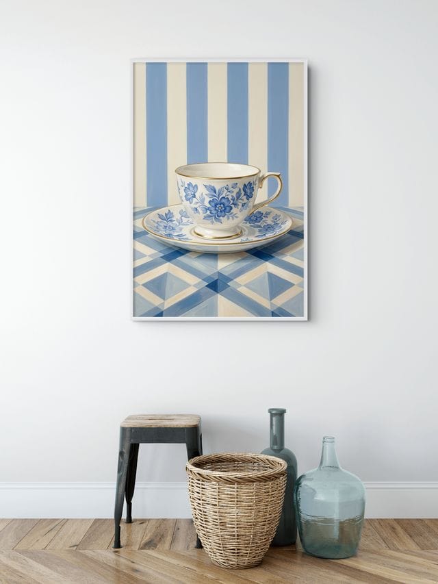 Delfts Theemoment Schilderij