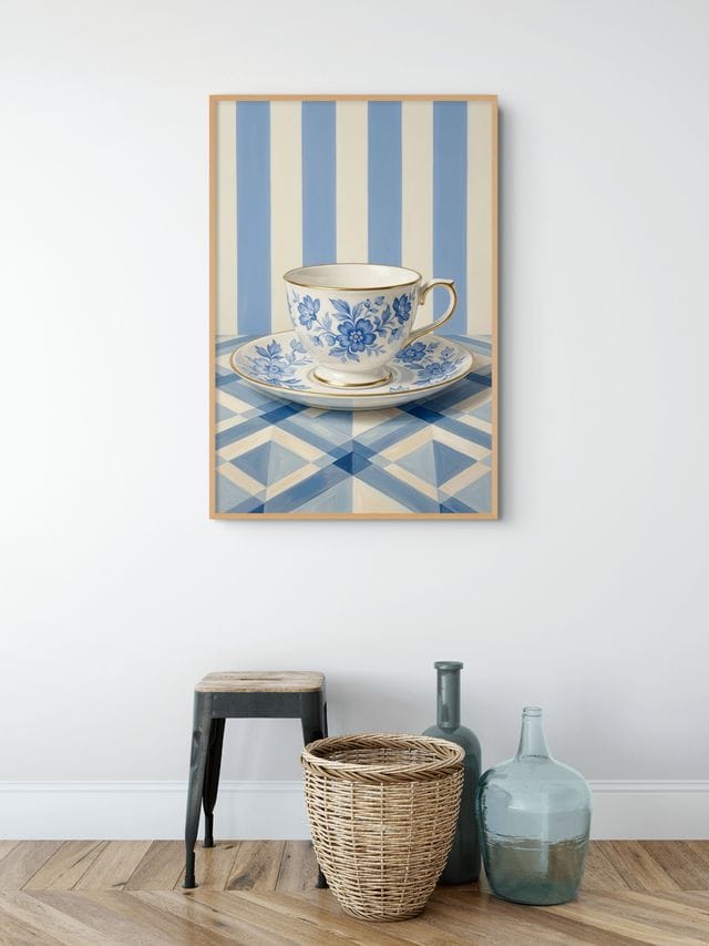 Delfts Theemoment Schilderij