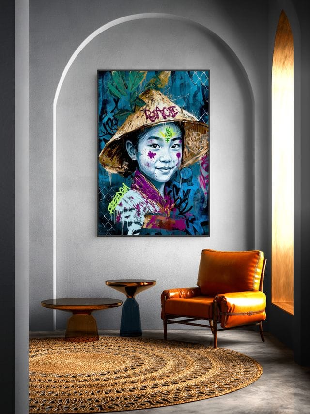 Neon Nomad Rebel Schilderij