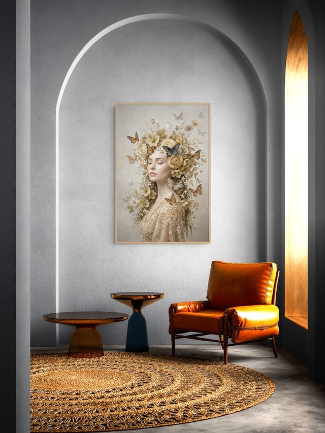 Gouden Vlinderdroom Schilderij