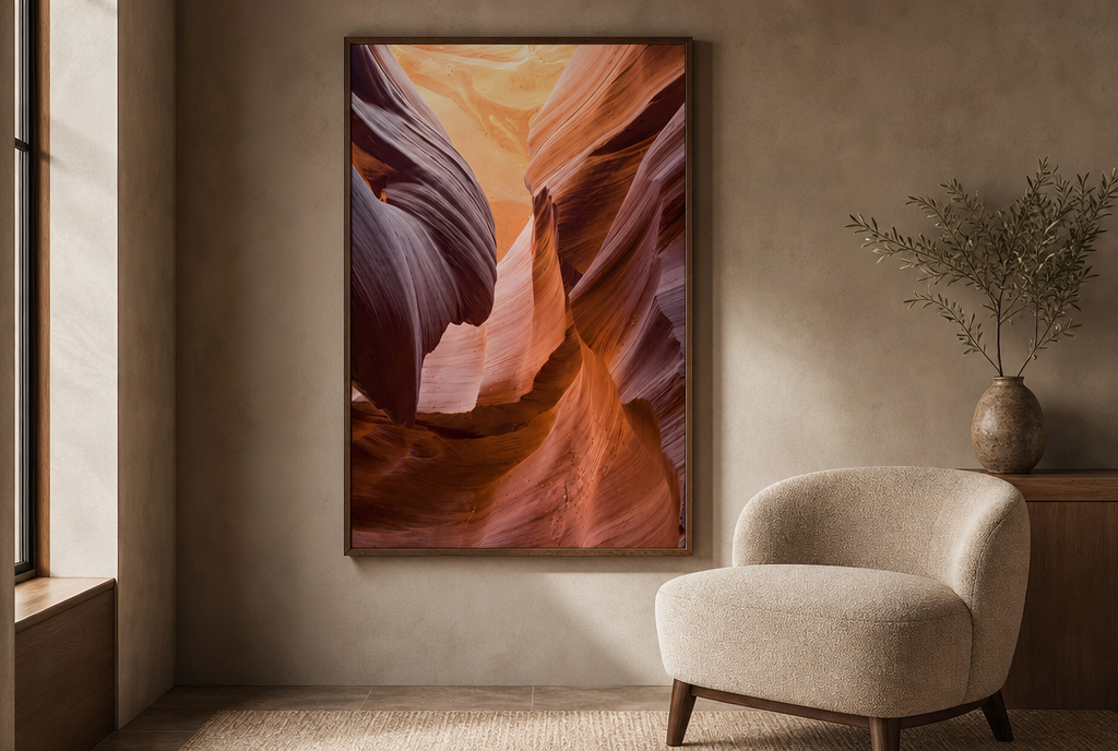 Golvend Zandsteen Canyon Schilderij