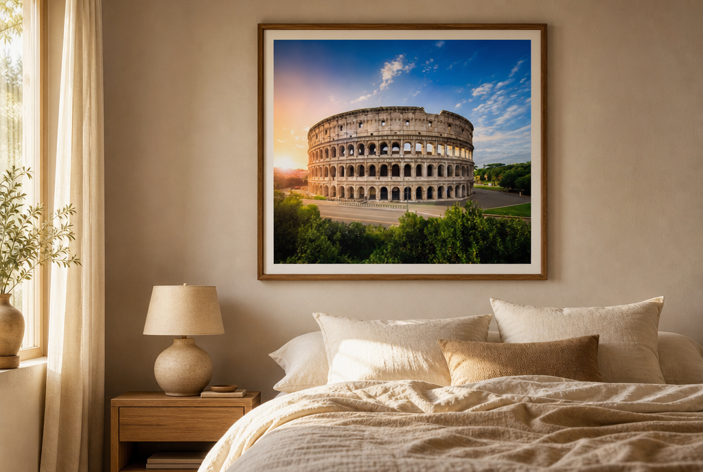 Colosseum onder Strakblauwe Hemel Schilderij