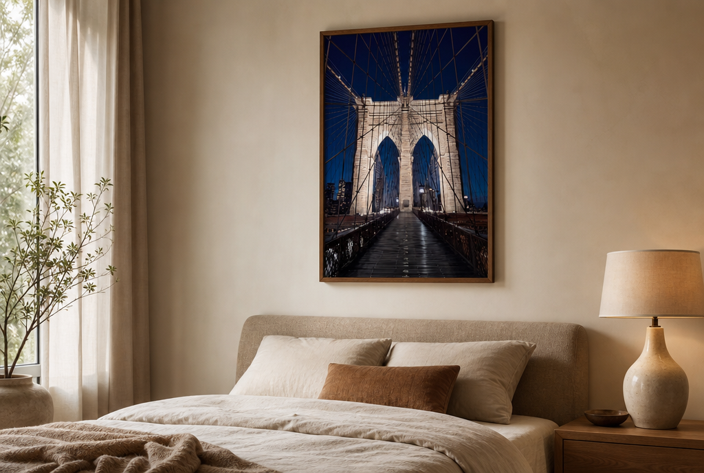 Brooklyn Bridge bij Daglicht Schilderij