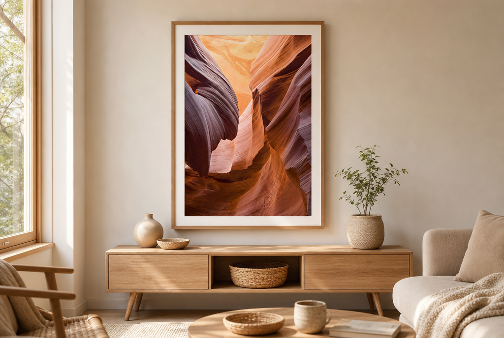 Golvend Zandsteen Canyon Schilderij