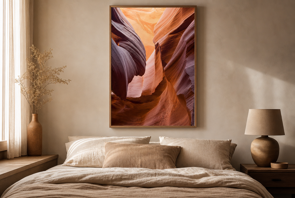 Golvend Zandsteen Canyon Schilderij