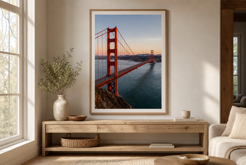 Golden Gate over de Baai Schilderij