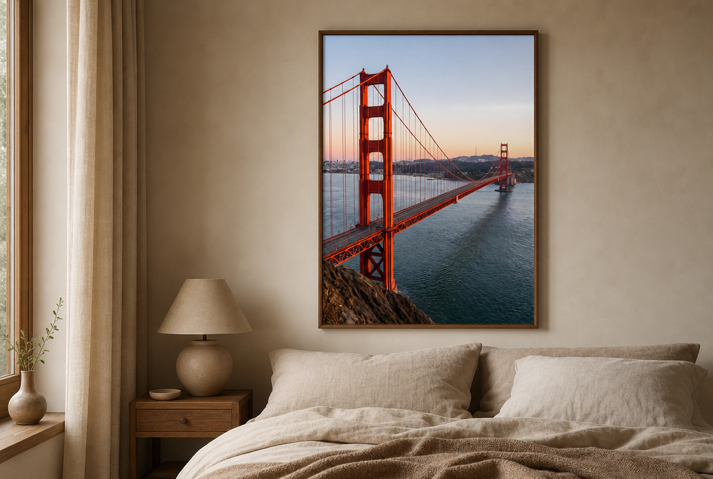 Golden Gate over de Baai Schilderij