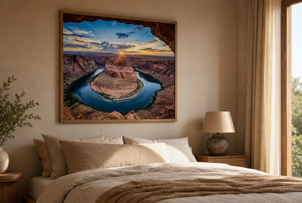 Horseshoe Bend vanaf de Rots Schilderij