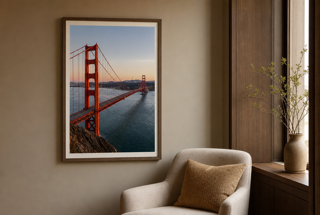 Golden Gate over de Baai Schilderij