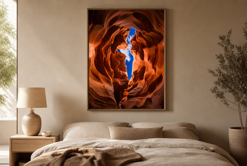Antelope Canyon met Hemelspleet Schilderij