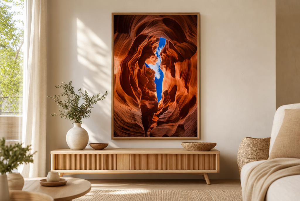 Antelope Canyon met Hemelspleet Schilderij