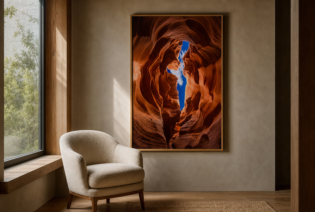 Antelope Canyon met Hemelspleet Schilderij