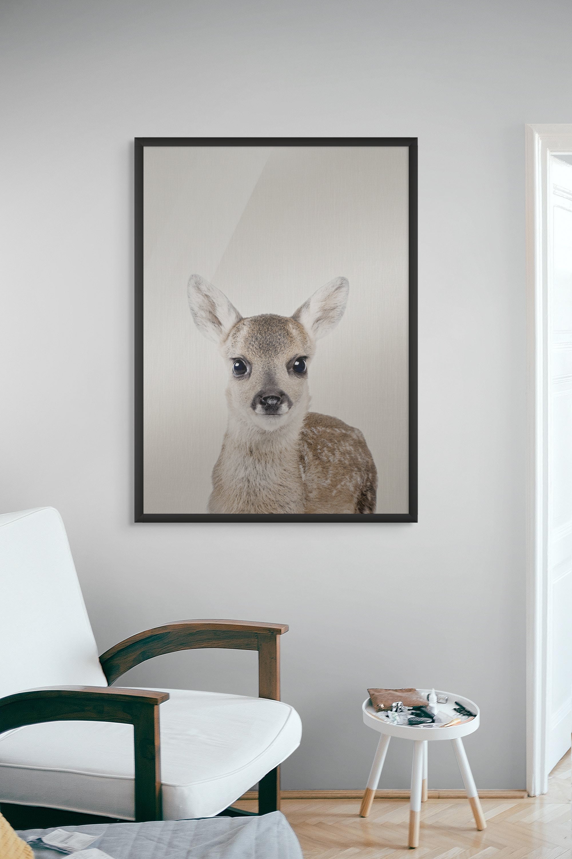 Hertje Wanddecoratie Kinderkamer – Schattige Dieren Canvas Print