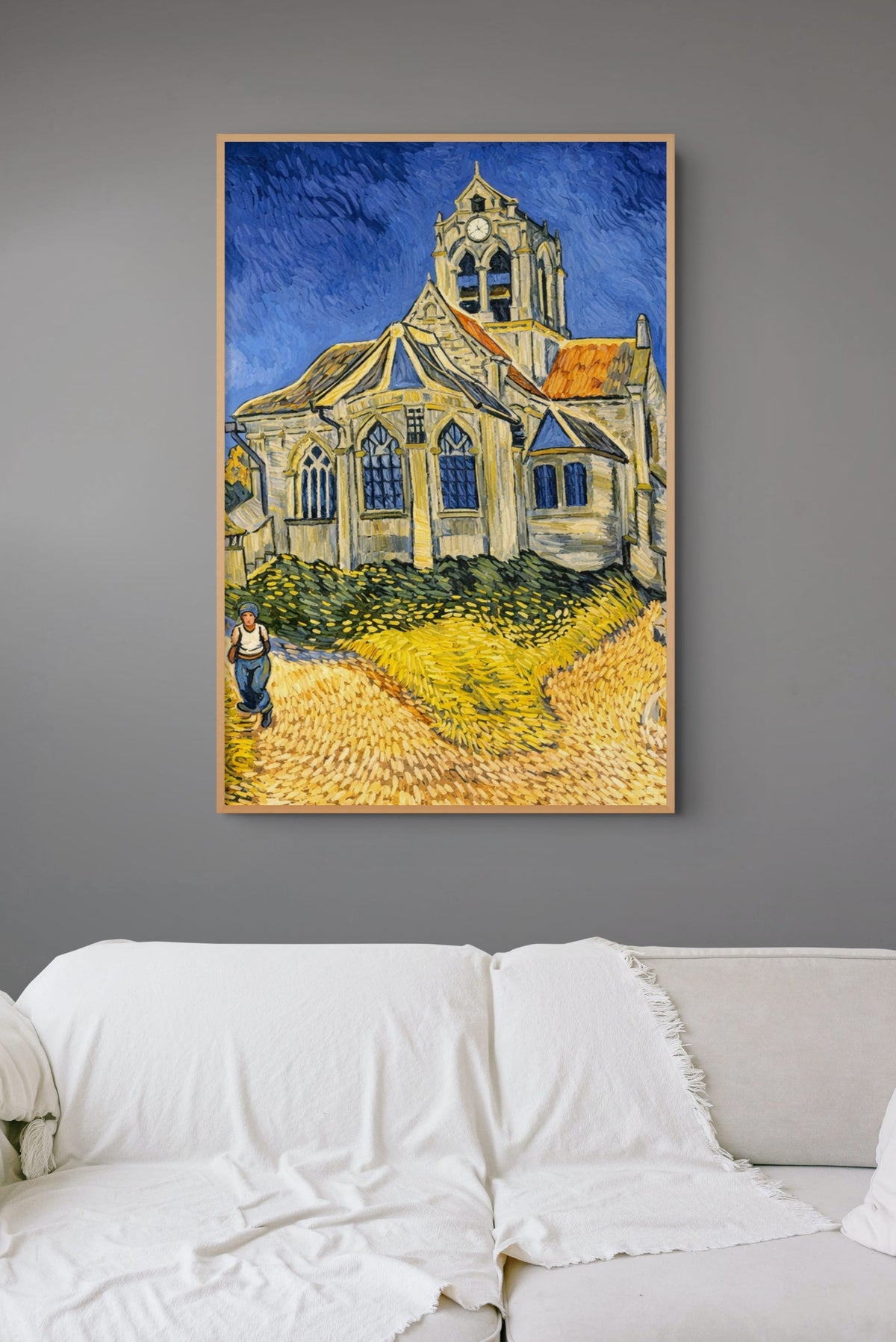 Salt Sea & Orange Parasols Painting