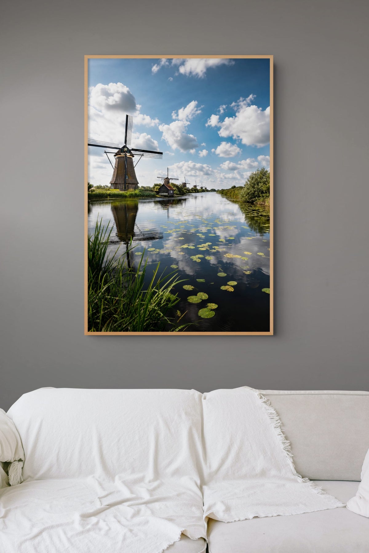 Kinderdijk Reflecties Schilderij