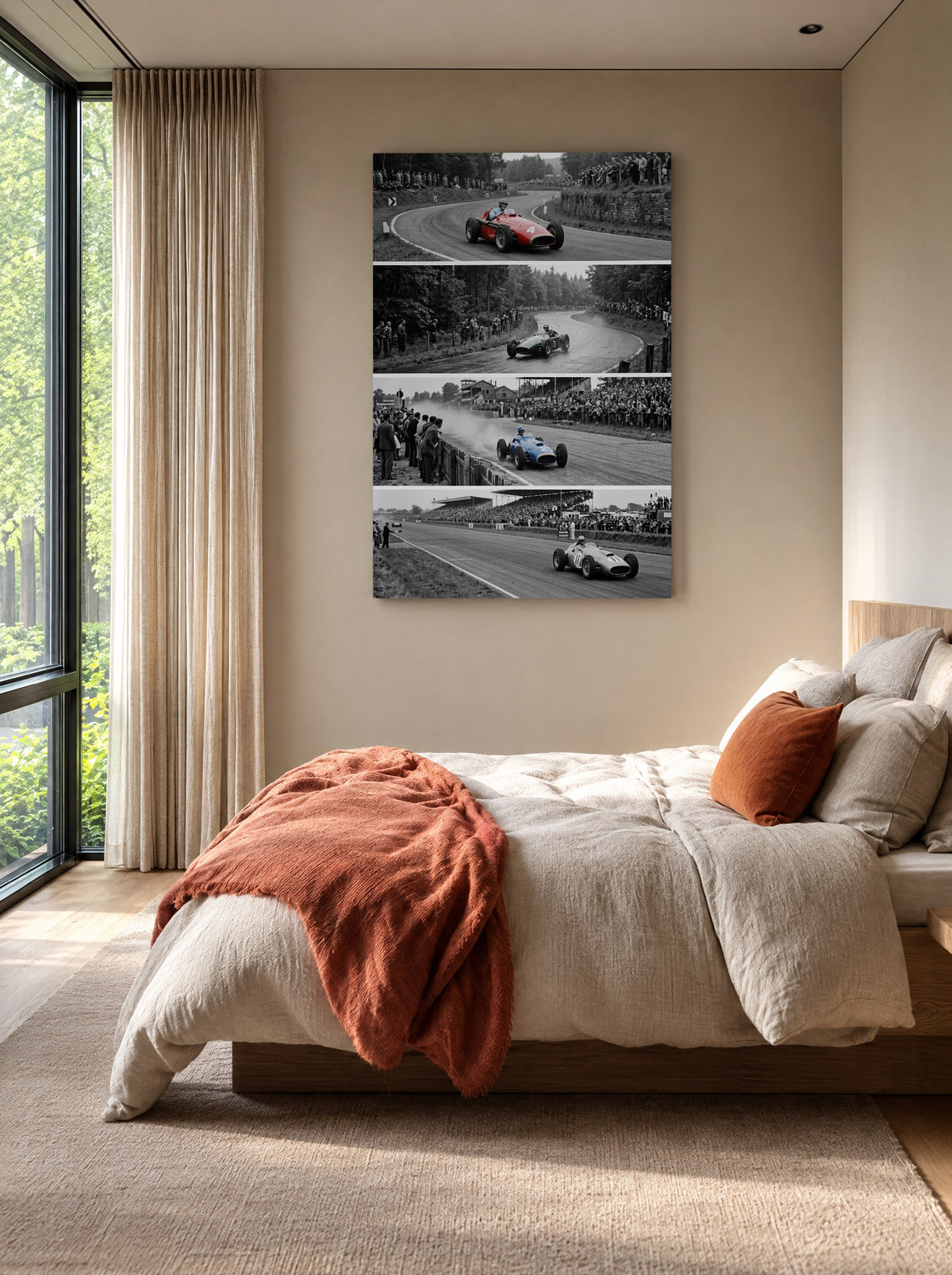 Klassiek Kwartet als canvas zonder lijst aan de muur