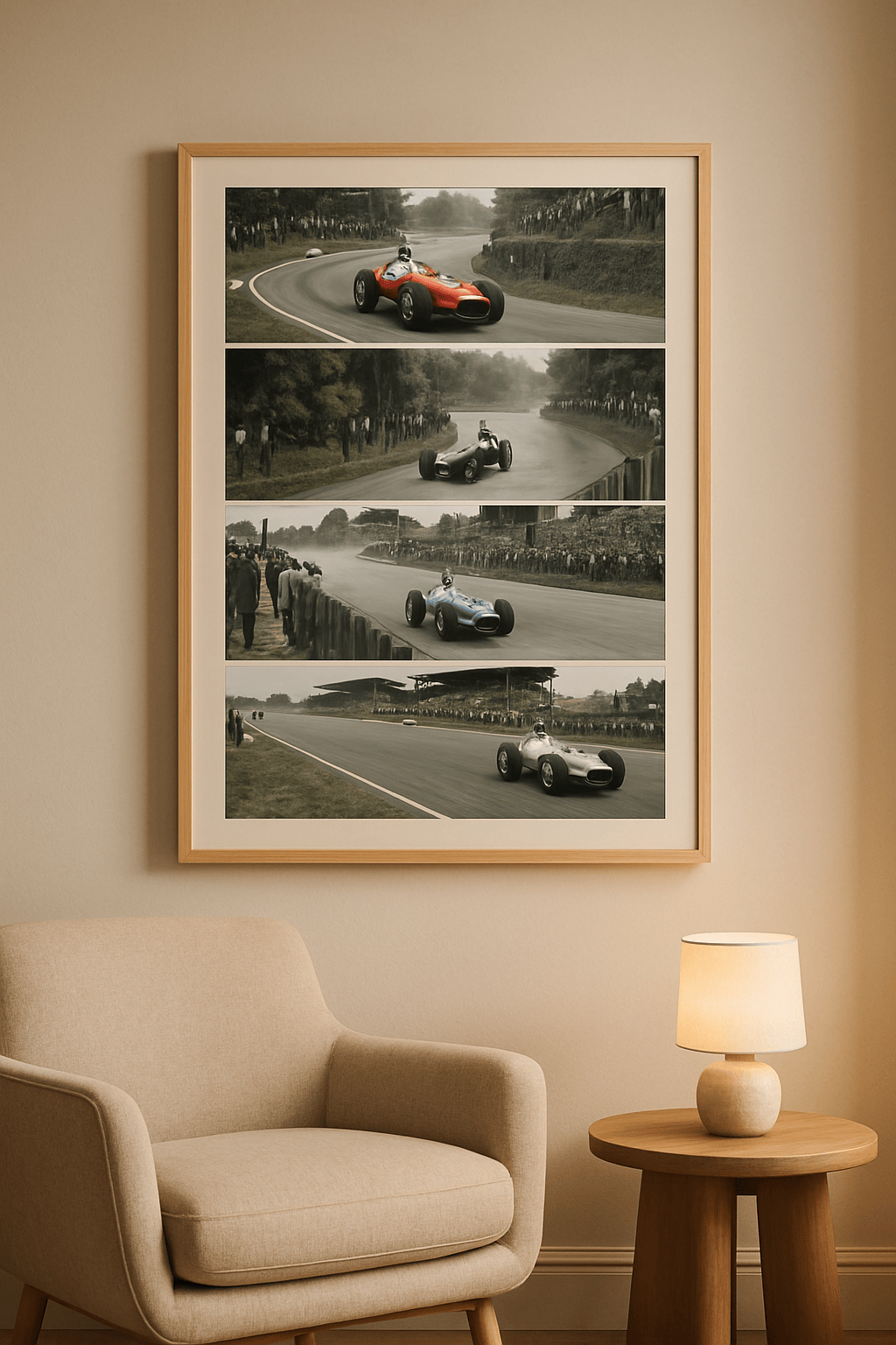 Klassiek Kwartet Schilderij — sfeerbeeld in interieur