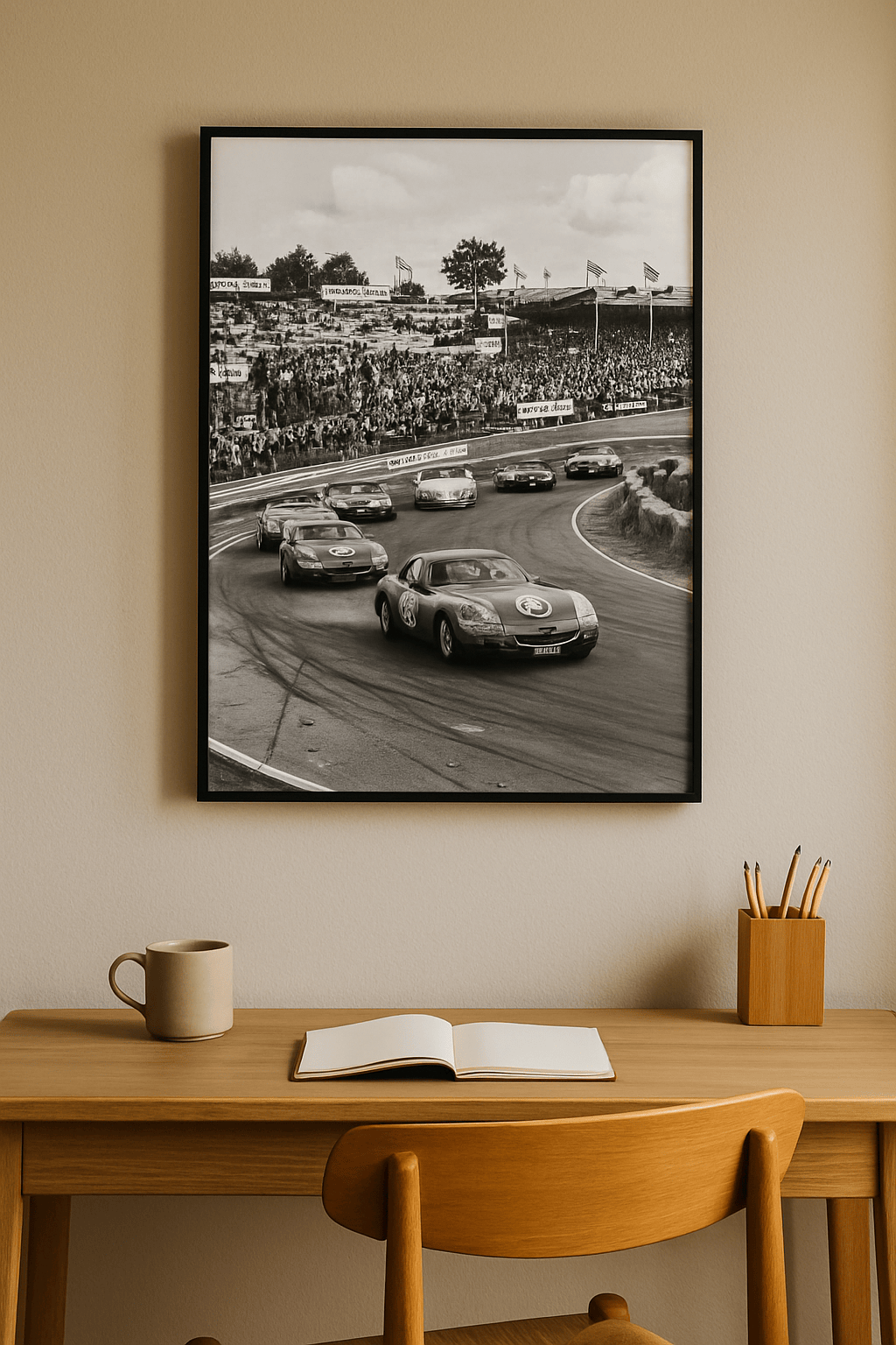 Klassieke Coupe Parade Schilderij — sfeerbeeld in interieur