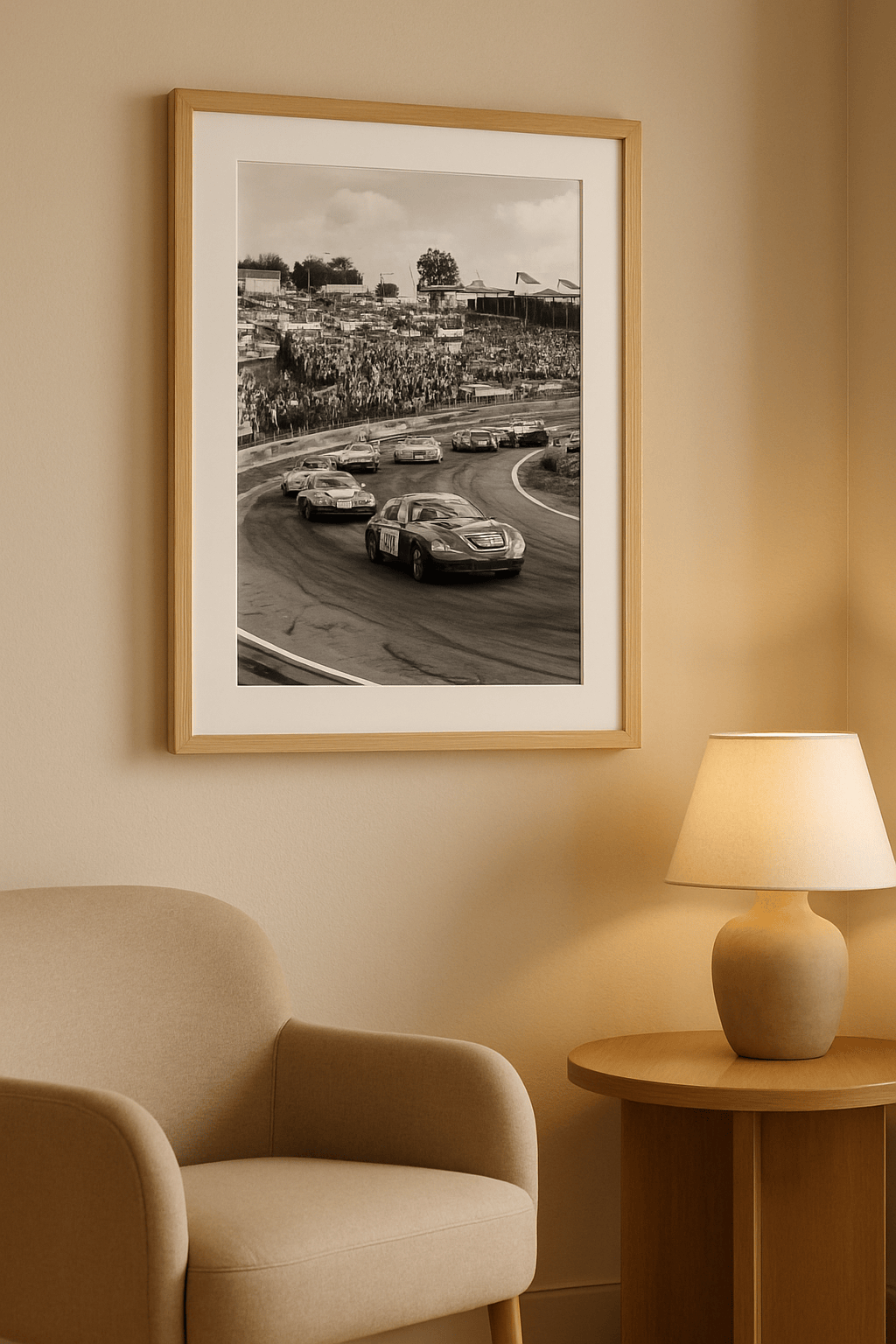Klassieke Coupe Parade Schilderij — sfeerbeeld in interieur